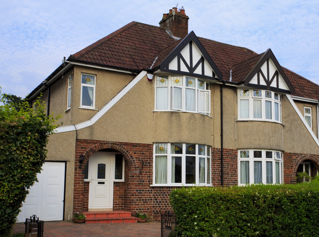 Typical UK 1930s semi detached house